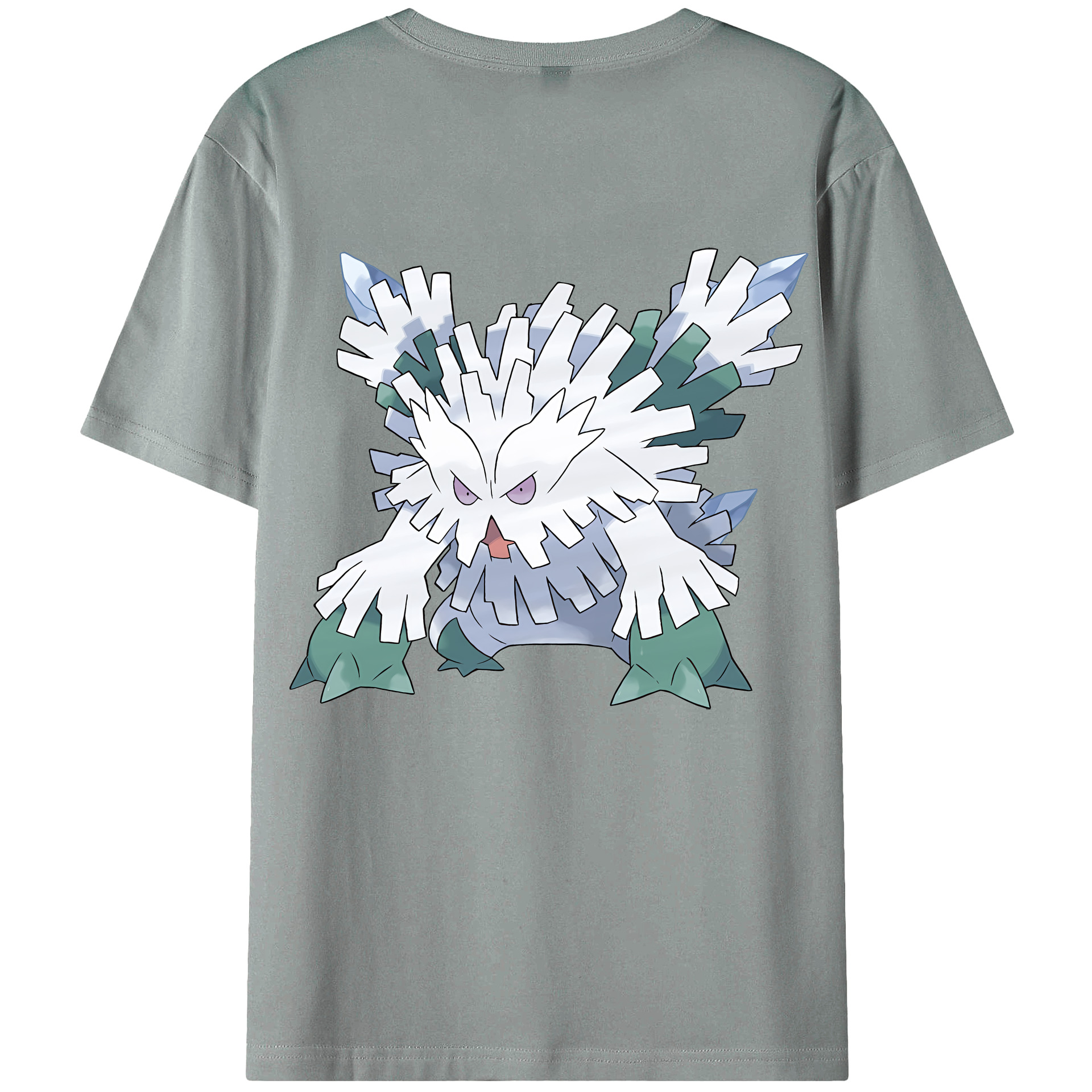 （画像用） ポケットモンスター Pokémon 綿100％ メンズ半袖Tシャツ（バックプリント） 通気性